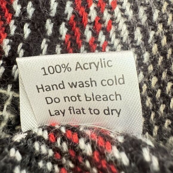 Talbots Red Boiled Wool Jacket Coat Sz Medium Lightweight 4 Button Pockets Scarf - Picture 11 of 16